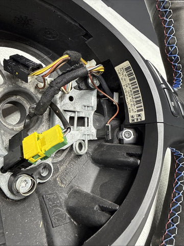 BMW Steering Wheel 01-06 E46 M3 Manual Custom Wrapped Red Stripe