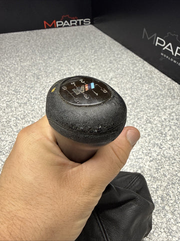 08-13 BMW E90 E92 E93 M3 Leather Shifter Shift Gear Knob 6 Speed Genuine