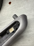 01-06 BMW E46 M3 Brushed Aluminum/Grey Door Trim Armrests Front