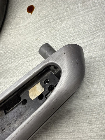 01-06 BMW E46 M3 Brushed Aluminum/Grey Door Trim Armrests Front