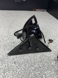 01-06 BMW E46 M3 Side View Door Mirrors Pair Carbon Black *See Pics