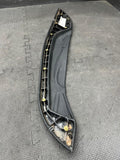 15-19 FERRARI 488 CENTER TUNNEL CONSOLE TRIM PANEL OEM LEATHER WHITE STITCHING