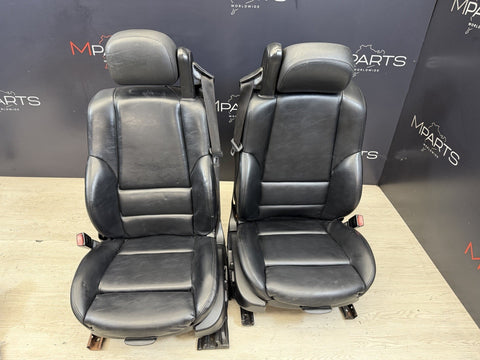 01-06 BMW E46 M3 Convertible Interior Front Heated Seats Black *Notes*
