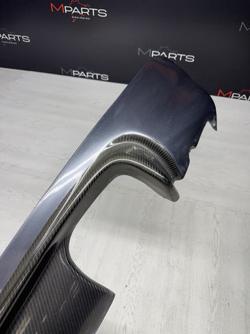01-06 BMW E46 M3 CSL Style Rear Bumper Diffuser Carbon Fiber / Steel Grey