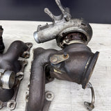 OEM BMW F80 F82 F83 F87 M2 M3 M4 S55 Engine Turbos Turbocharger Set 60k Miles