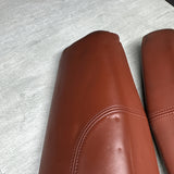 08-13 BMW E93 M3 Rear Fox Red Pair Leather Seat Side Bolsters *Creasing*