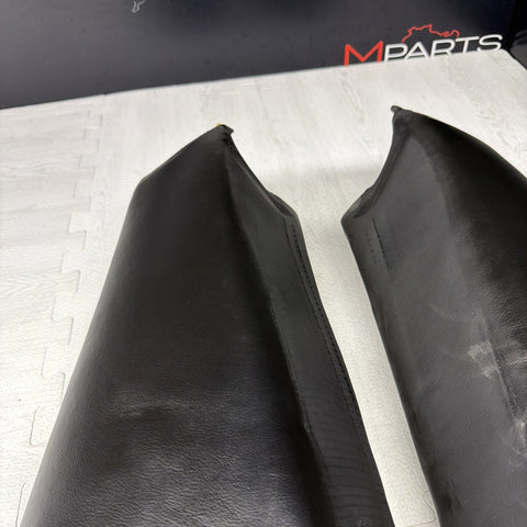 01-06 BMW E46 M3 Coupe Rear Seat Backrest Side Bolster Pair Black Napa OEM *Rip*