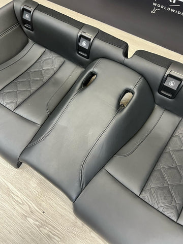 BMW 20-25 F92 M8 Coupe Rear Black Leather Bottom Bench Seat Cushion
