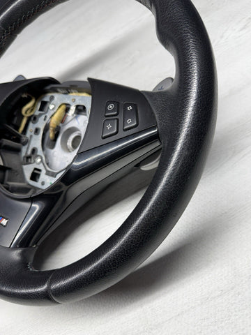 BMW E60 E63 E64 M5 M6 06-10 SMG Steering Wheel 53k Miles