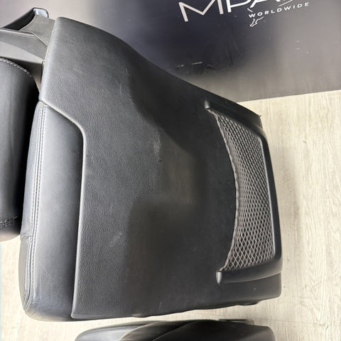 01-06 BMW E46 M3 Convertible Interior Front Heated Seats Black