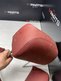 2001-2006 BMW E46 M3 Convertible Imola Red Rear Headrests Head Rests Pair OEM