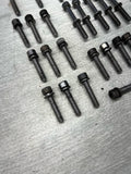 BMW 08-13 E90 E92 E93 M3 S65 Engine Oil Pan Bolts OEM Set Complete