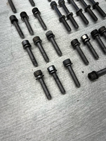 BMW 08-13 E90 E92 E93 M3 S65 Engine Oil Pan Bolts OEM Set Complete
