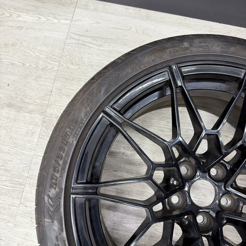 OEM BMW G82 G83 G80 M3 Rear Wheel Rim Style 826M R20x10.5" ET20 Black w/Tire