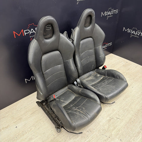 Honda S2k S2000 Interior Front Heated Seats Black Passenger Driver (Bent Rail)