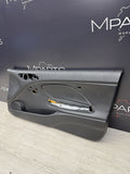 01-06 BMW E46 M3 PASSENGER RIGHT SIDE DOOR PANEL CARD BLACK OEM