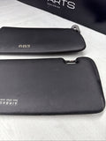 BMW 94-99 E36 M3 Black Sun Visors Sunvisors Pair OEM *Notes*