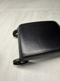 01-06 BMW E46 M3 Center Console Armrest Arm Rest Black Leather Top
