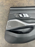 BMW 21-24 G80 M3 Sedan OEM Rear Right Passenger Door Card Panel Black