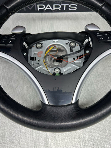 07-13 BMW E90 E92 E93 E87 328i 335 Sport Leather Steering Wheel Automatic
