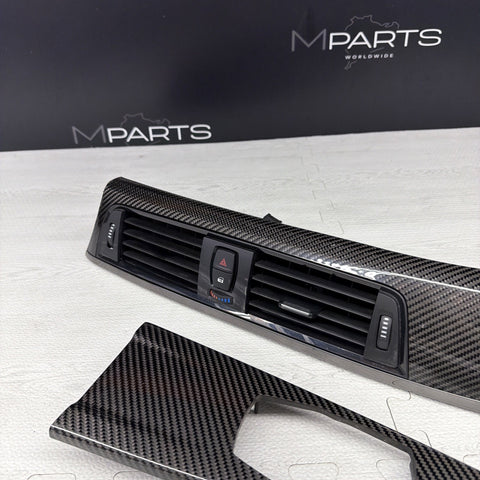15-20 BMW F80 M3 F80 F82 M3 M4 Carbon Fiber Interior Dash Dashboard Trim Set OEM