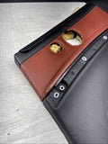 08-13 BMW E93 M3 Convertible Rear Right Door Card Panel Trim Fox Red