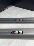 96-99 BMW E36 M3 Coupe Door Sills Trims Pair Dove Grey OEM