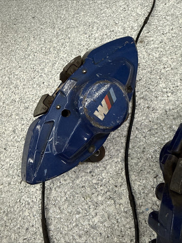 BMW 15-20 F80 F82 F83 M3 M4 Rear Brake Calipers OEM Blue