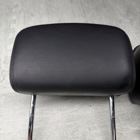 2001-2006 BMW E46 M3 Convertible Black Rear Headrests Head Rests Pair  *Notes*
