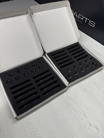 BMW E30 E36 E46 E39 E60 E63 E64 E90 E92 E93 Lug Bolts Stud Kit Steel Set Black