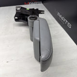 01-06 BMW E46 M3 Center Console Armrest Arm Rest Dove Grey Leather