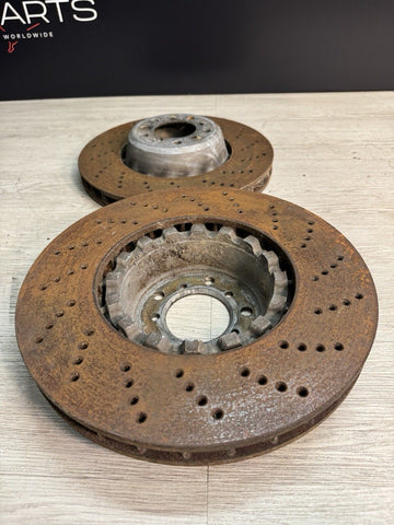 Pair Set of 2 Front Zimmermann Drilled Brake Disc Rotors 06-10 E60 M5 E63 E64 M6