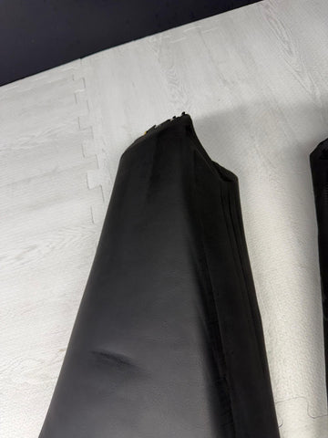 01-06 BMW E46 M3 Coupe Rear Seat Backrest Side Bolster Pair Black Napa OEM