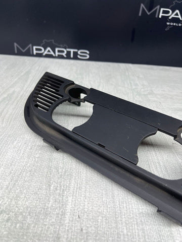 01-06 BMW E46 CONVERTIBLE REAR SEAT ROLLOVER BAR TRIM COVER 8204279 OEM BLACK