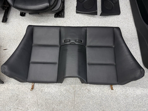 01-06 BMW E46 M3 Convertible Interior Heated Seats Nappa Black Set Complete