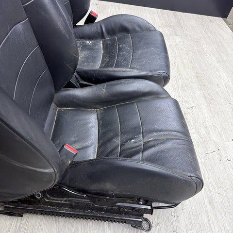Honda S2k S2000 Interior Front Heated Seats Black Passenger Driver (Bent Rail)