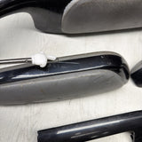 01-06 BMW E46 M3 Convertible Interior Armrests Trim Set Piano Black *Notes*