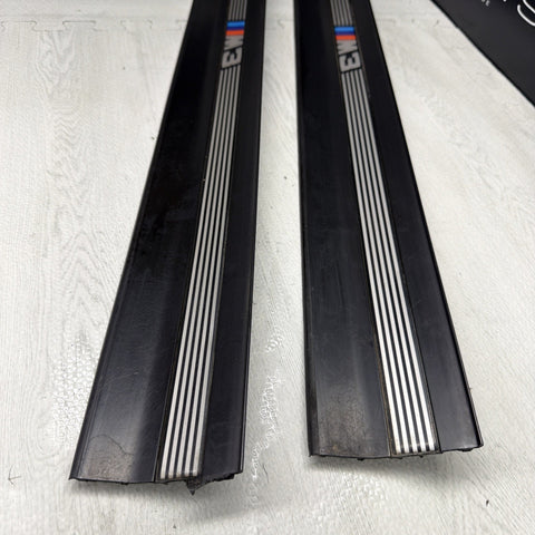 96-99 BMW E36 M3 Coupe Door Sills Trims Pair Black OEM