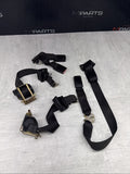 BMW 87-91 E30 318 M3 Coupe Seat Belts Seatbelts Rear Set