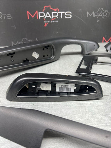 01-06 BMW E46 M3 Convertible Interior Armrests Trim Set Titan Shadow Grey