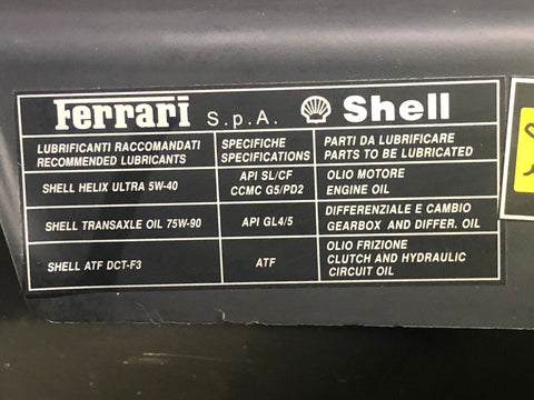 Engine Motor Cover Shield Panel Black 19-23 Ferrari F8 Tributo