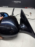 01-06 BMW E46 M3 Side View Door Mirrors Pair Carbon Black *Rust Bubbles