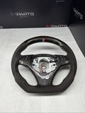 08-13 BMW E90 E92 E93 M3 OHC Carbon fiber Steering Wheel Tri Stitched Manual