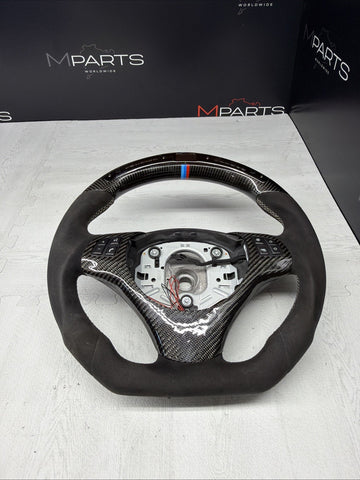 08-13 BMW E90 E92 E93 M3 OHC Carbon fiber Steering Wheel Tri Stitched Manual