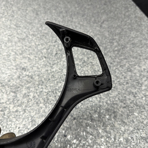 08-13 BMW E90 E92 E93 M3 Steering Wheel Trim Cover Black Leather Wrapped