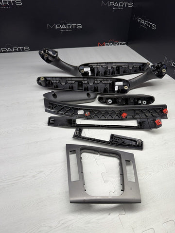 01-06 BMW E46 M3 Convertible Interior Armrests Trim Set Titan Shadow *Notes*