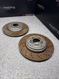 08-13 BMW E90 E92 E93 M3 Rear Used Drilled Brake Discs Rotors