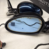 01-06 BMW E46 M3 Side View Door Mirrors Pair Carbon Black  *Notes*