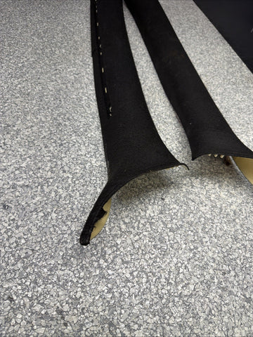 01-06 BMW E46 M3 Coupe Front A Pillars Black Original OEM Pair *Notes