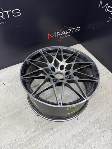15-20 BMW F80 F82 F83 M3 M4 666M 20” Front OEM Wheel Rim 20x9 *BENT NON REPAIR